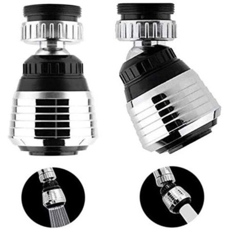 Kök 360 Grader Svängbart Filtervattenutlopp Kranfilter Bubbler med Omvandlingshuvud