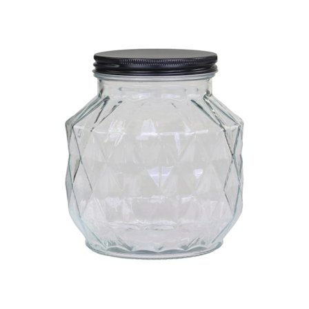 Stor Glasburk m lock - flera storlekar Chic Antique