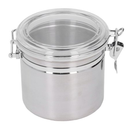 Rostfritt stål förseglad burk matförvaringsbehållare lufttät burk för torkad frukt mjölkpulver te medium 1300ml