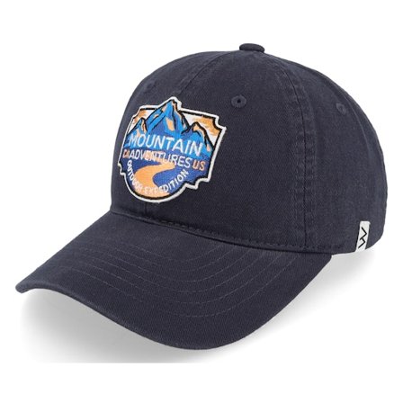 Wild Spirit - Bleu unconstructed Casquette - Mountain Adventure Wai Washed Cotton Blue Mom Cap @ Hatstore
