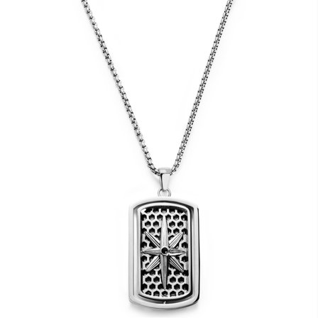 Colier Icarus Kayden din oțel cu dog tag pentru bărbați - Dog tags