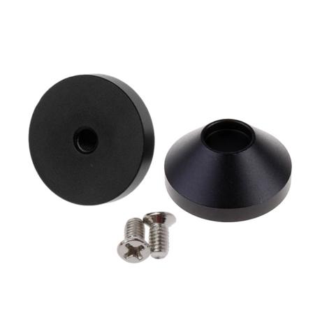 2 st anodiserad aluminium CNC fotkon fötter alu ger skruvar för anpassat mekaniskt tangentbord för case 6 färger valfritt