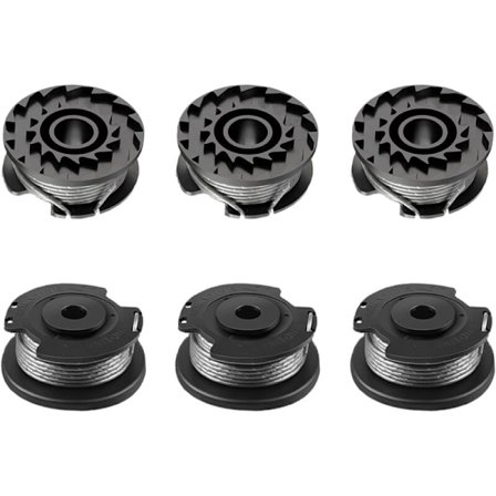 6 Nylon Trimmertrådsspolar för Bosch ART 23/26 SL, 1,65mm x 4,9m, Modell F016800569/F016800385