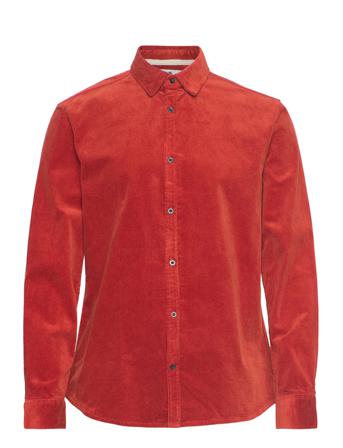 Akleif Corduroy Shirt Skjorta Casual Röd Anerkjendt