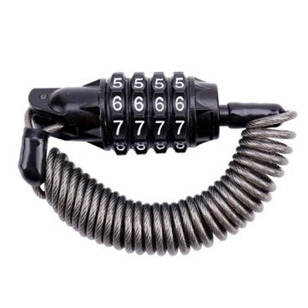 Sykkellås med kabel og kodelås - 1,8 m