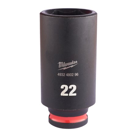 Milwaukee 4932480296 Kraftpipe 3/8", SHOCKWAVE, dybde 22 mm, Håndverktøy