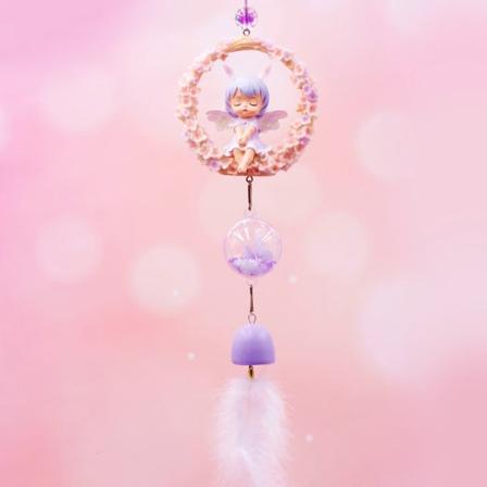 Tuulikellot INS Style Pinkki Tyttö Heart Sarjakuva Söpö Deer Annie dream-B About 35CM