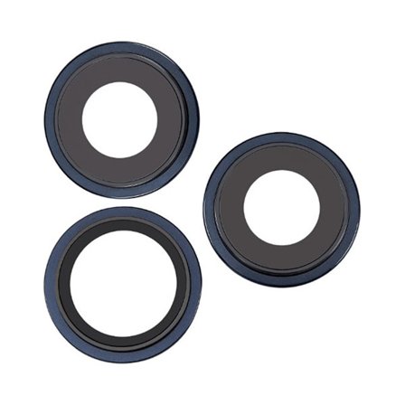 Kameralins med metallram iPhone 15 Pro Max - Blå