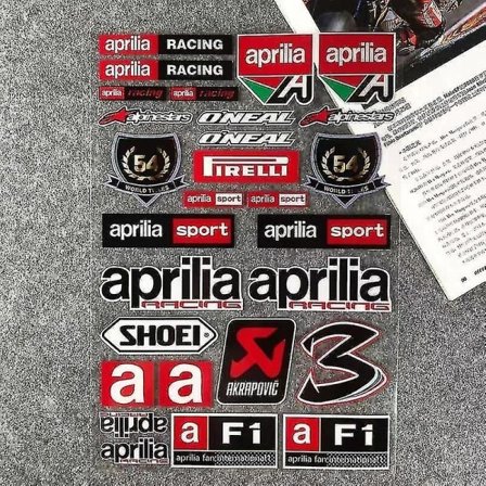 Heijastava moottoripyörän tarrasetti tankkiin, moottoripyörätarvikkeet, kate-tarra Aprilia Dorsoduro 750 Factor Racing Rsv Rs Tuono Sr50 Jb51-3 -