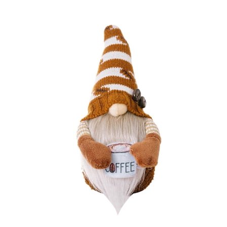 Kahvi Pehmo Tontut Keittiö Koristeet Tomtet Ruotsalaiset Keräilyhahmot Maalaistalon Pöytäkoristeet Hyllyn Reunalla Istuja