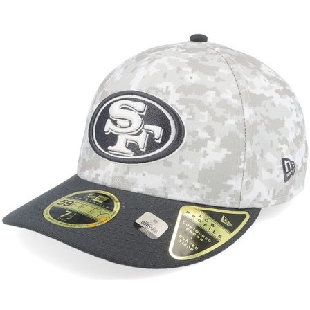 New Era - NFL Camo fitted Keps - San Francisco 49ers Nfl24 Salute To Service Low Profile 59FIFTY Camo/Graphite Fitted @ Hatstore