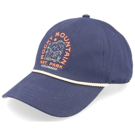American Needle - Sininen unconstructed Lippis - Rocky Mnt Np Canvas Cappy Navy Dad Cap @ Hatstore