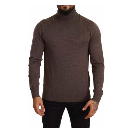 Dolce & Gabbana Turtlenecks Brun, Herre Rullekraver