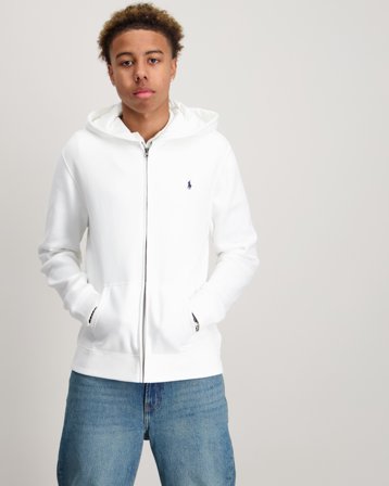 Polo Ralph Lauren Fleece Full-Zip Hoodie Hvid Hoodies/Hættetrøjer Dreng - Kids Brand Store