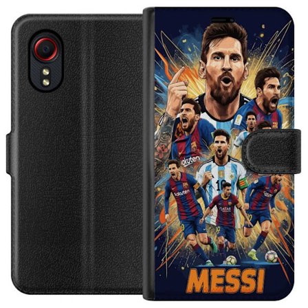 Yhteensopiva Lompakkokotelo Samsung Galaxy Xcover 5 Lionel Messi juliste Barcelona Argentiina jalkapallo legenda numero 10 MM GET jalkapalloilija taid