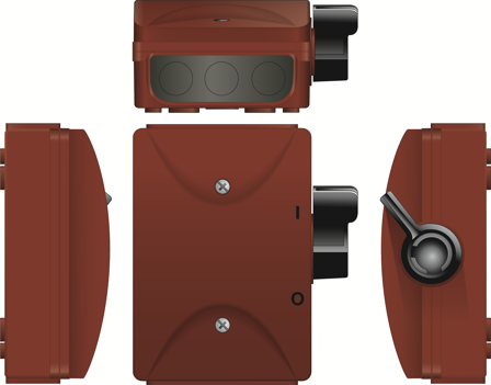 Norwesco 301021 Sikkerhetsbryter plastkapslet Type: SA 216 DR, Elfordeling & strømforsyning