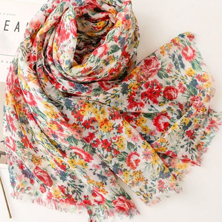 Blommig vintage scarf