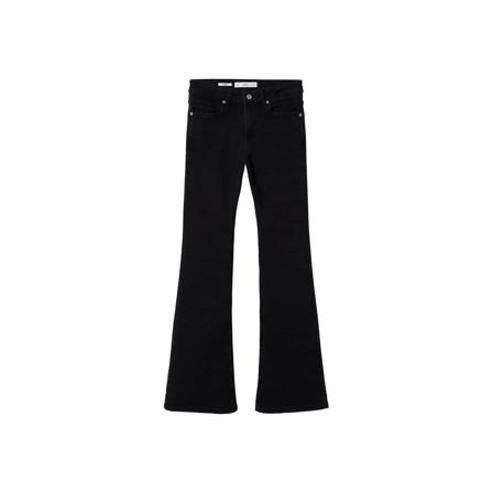 Mango Jeans flare medelhög midja svart, Dam, Dam, Storlek: S