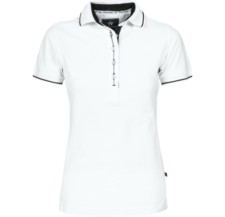 Texstar PSW5101000190 Pikétrøje hvid Hvid, Tøj