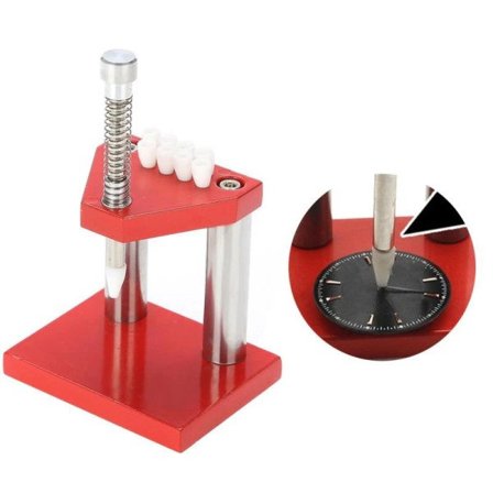 Rød ur værktøj hånd stempel aftrækker fjerner hånd sæt montør solid legering stål ur reparation værktøj sæt