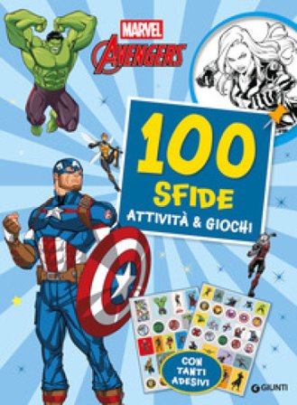 Avengers. 100 sfide. Attività e giochi. Con adesivi. Ediz. illustrata Walt Disney