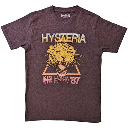 Def Leppard Unisex Adult Hysteria World Tour Back Print T-Shirt