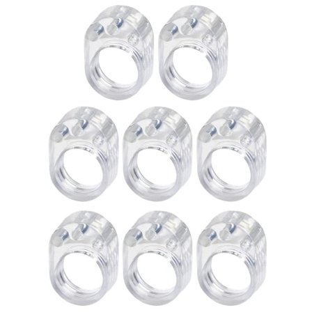 8x Dørstop til Håndtag - Transparent Transparent