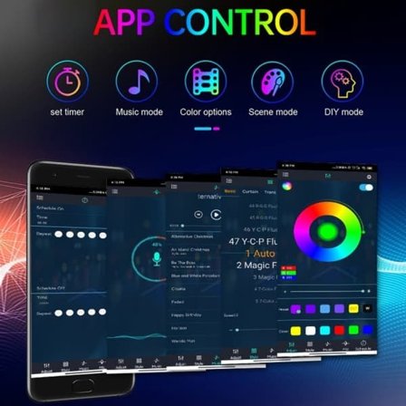 Smart RGBIC LED String Lights with APP Remote Control 10m—pa