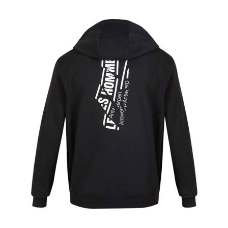 Les Hommes Hoodie With Logo Sort, Herre