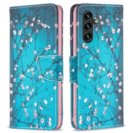 Samsung Galaxy A56 Wonder Series Plånboksfodral - Vit Blommor