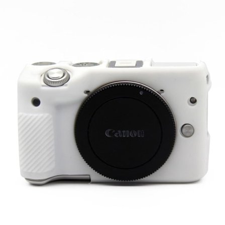 Canon EOS M3 fleksibel blød silikone etui - hvid