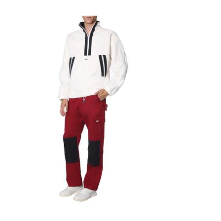 Msgm, ZIP Sweatshirt Wit, Heren, Maat:L,polyester