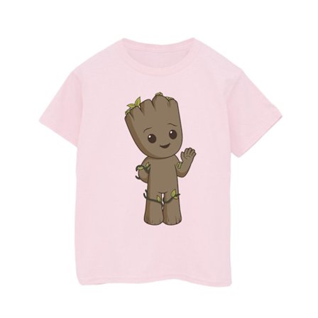 Marvel Boys I Am Groot Söt Groot T-shirt 7-8 år Babyrosa
