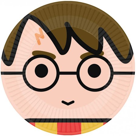 Harry Potter Papptallrikar, Grafiska, 8 st, 23 cm