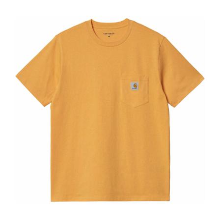 Carhartt Wip, S/S Pocket T-Shirt Pomarańczowy, Mężczyzna, Rozmiar: M