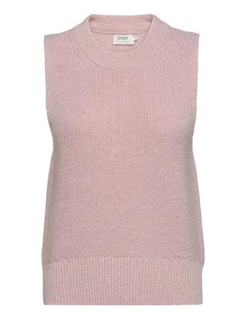 Onlparis Life Vest Knt Vests Knitted Vests Lyserød ONLY