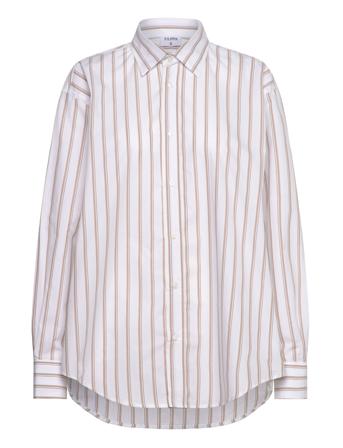 Classic Poplin Shirt Tops Shirts Long-sleeved White Filippa K