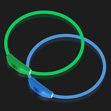 2 kpl LED-koiranpanta, valaisevat koiranpannat, ladattava Do