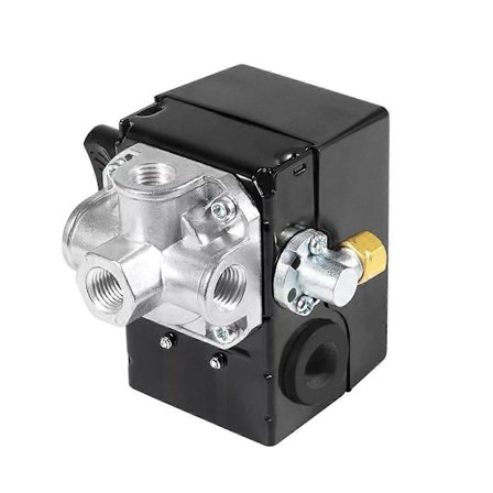 23474570 Trykkbryter med avlaster og på/av-spak for kompressor