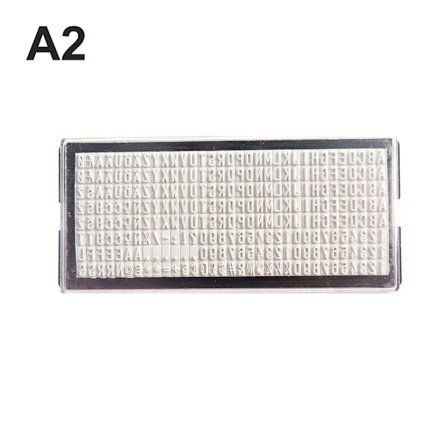 3mm/4mm/6.4mm DIY-stämpel Brevtavla Namn Adress Gummi A1:3mm