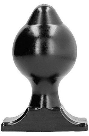 All Black Vinyl Anal Plug 17 cm Grövre analplugg - Blushme.se