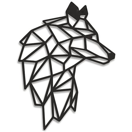 1 stk Panel: i svart tre veggdekor - Veggdekor Veggkunst