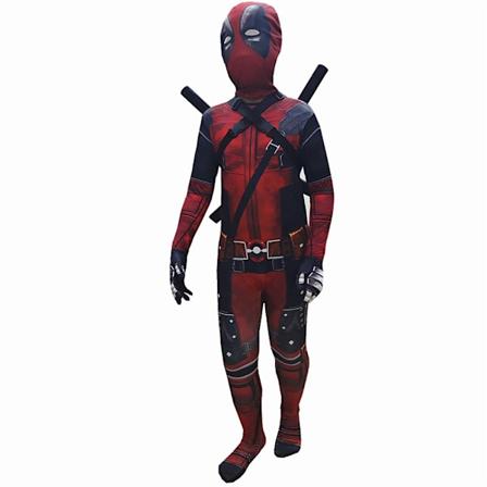 Deadpool-asu lapselle, Halloween-asu Cosplay-juhliin Deadpool-asu, Lapsen Deadpool-body Jumpsuit Cosplay-setti 5-13 vuotta 150cm