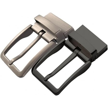 Herrar Swivel Bälte med Huvud 3,5 cm Bredd Metallspänne Midjebälte Spänne