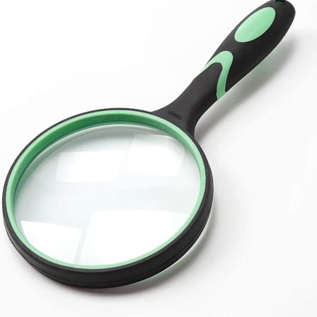 Forstørrelsesglas 10x 100mm Stor håndforstørrelsesglas Læseforstørrelsesglas til seniorer Børn (Grøn) KLB