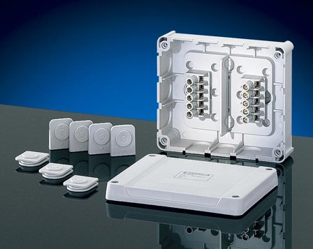 Hensel DP 9222 Kopplingsdosa IP54, med plint, Installationsmaterial