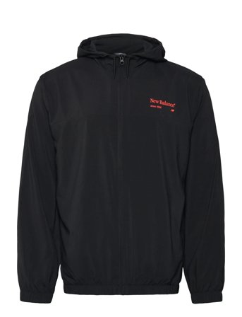 New Balance Reimagined Woven Graphic Jacket - Black - XL
