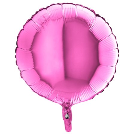 Folieballon Rund Fuchsia