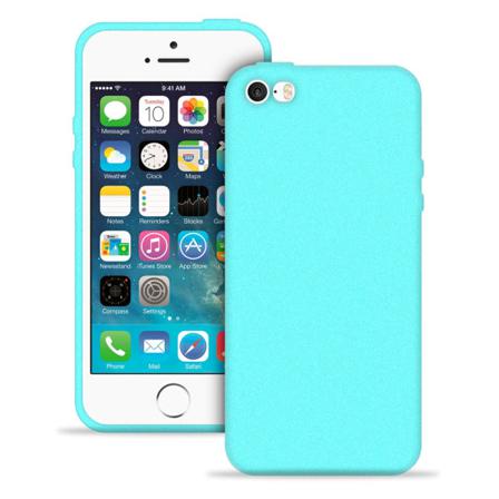 Mjukt Tunnt Mobil-skydd För Apple Iphone 5 / 5s / Se Lätt Stötsä Turkos