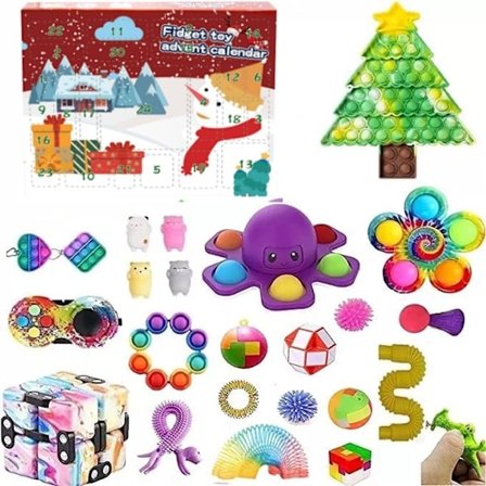 Ny stil Fidget Pop adventskalender, julklappar